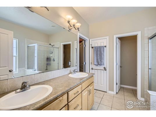 Bathroom, Dual Sink Vanities, Glass Shower, Interior