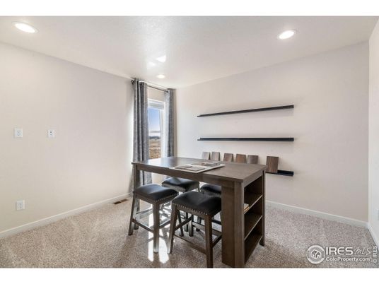 Dining room, Interior, Recessed Lighting