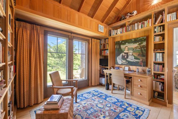 Home Office, Interior, Wooden Beams, Wooden Ceilings, Wood Texture Flooring, Wooden Walls