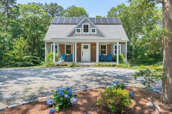 Exterior, Facade, Solar Panels, Cape Cod