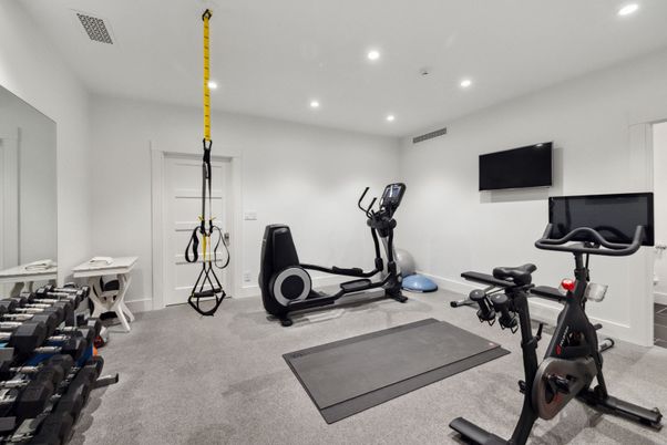 Fitness Equipment, Interior, Recessed Lighting