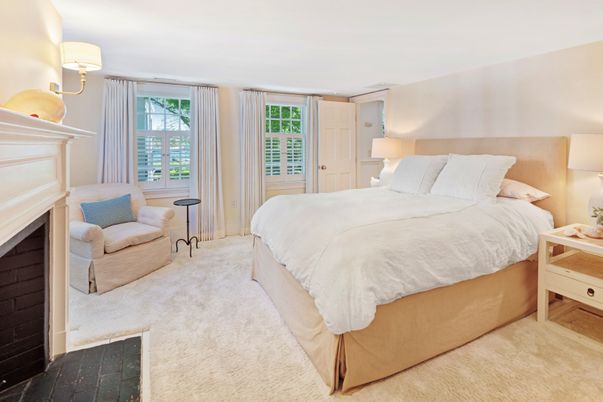 Bedroom, Fireplace, Interior