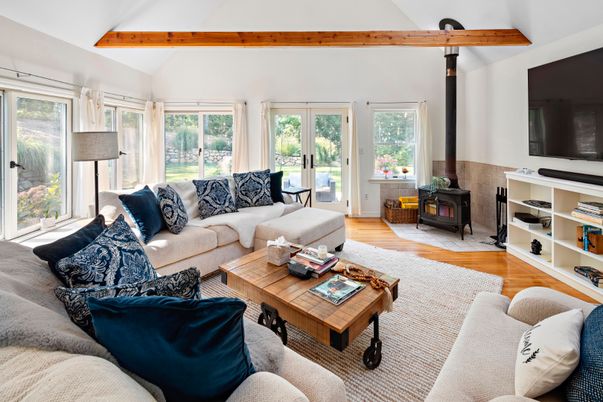 Fireplace, Interior, Living room, Wooden Beams, Wood Texture Flooring