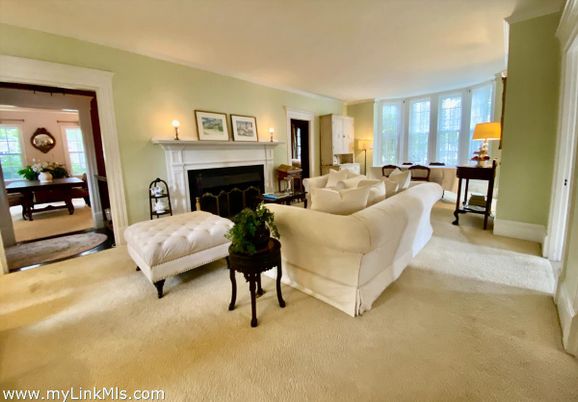 Dining room, Fireplace, Interior, Living room