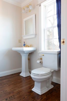Bathroom, Interior, Wood Texture Flooring