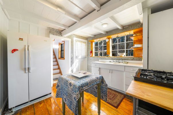 Interior, Kitchen, Wood Texture Flooring