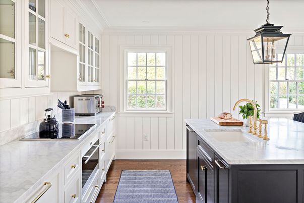 Interior, Kitchen, Pendant Lights, Wood Texture Flooring