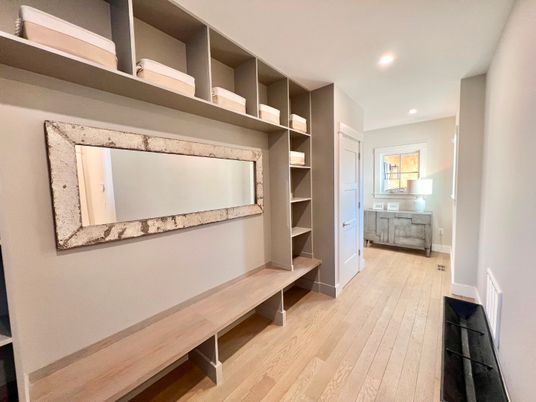 Interior, Recessed Lighting, Wood Texture Flooring