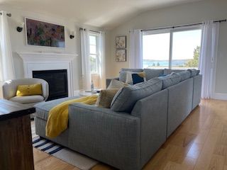 Fireplace, Interior, Living room, Water, Wood Texture Flooring