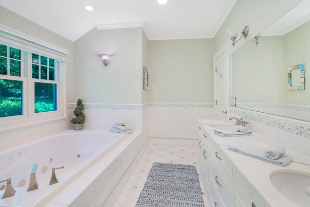 Bathroom, Dual Sink Vanities, Interior, Recessed Lighting