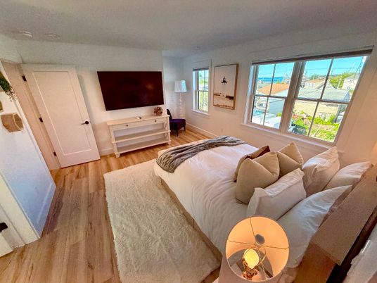 Bedroom, Interior, Living room, Water, Wood Texture Flooring