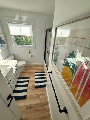 Bathroom, Interior, Wood Texture Flooring