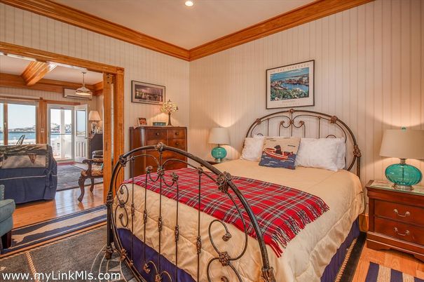 Bedroom, Interior, Recessed Lighting, Wooden Beams, Wood Texture Flooring