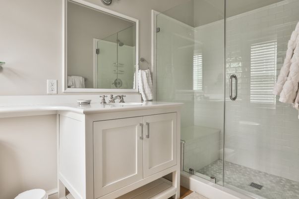 Bathroom, Glass Shower, Interior