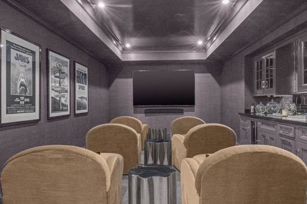 Interior, Recessed Lighting, Theatre Room