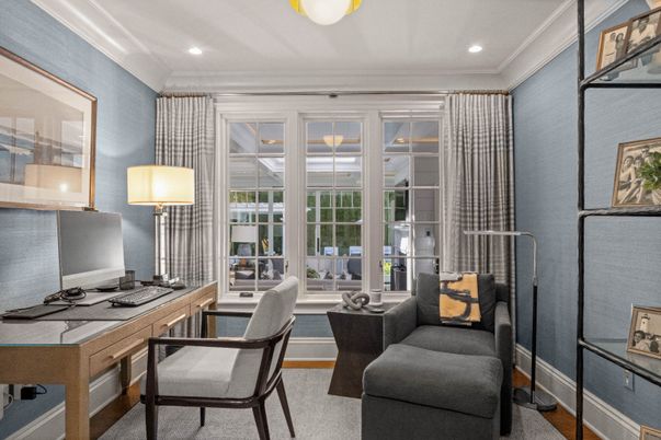 Home Office, Interior, Recessed Lighting
