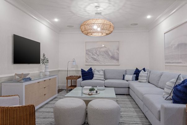 Interior, Living room, Recessed Lighting