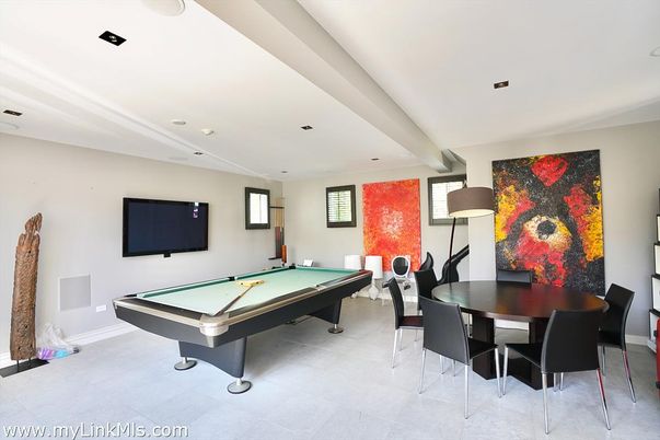 Billiard Table, Dining room, Game Room, Interior, Recessed Lighting