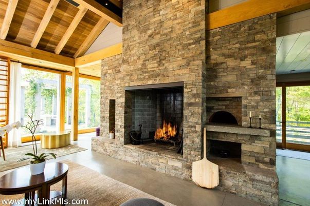 Fireplace, Interior, Stone Walls, Wooden Beams, Wooden Ceilings