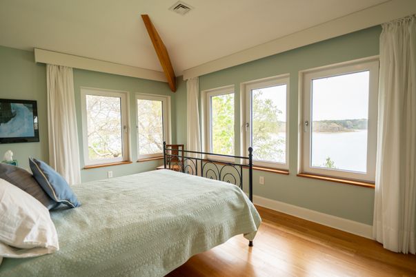 Bedroom, Interior, Wooden Beams, Wood Texture Flooring