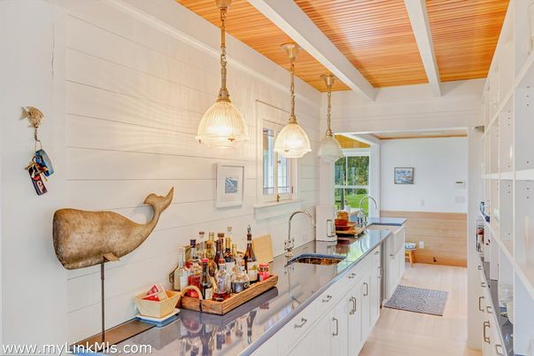Interior, Kitchen, Pendant Lights, Wooden Ceilings, Wood Texture Flooring