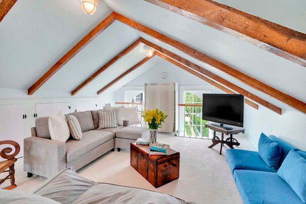 Interior, Living room, Wooden Beams