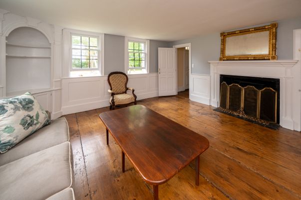 Fireplace, Interior, Wood Texture Flooring