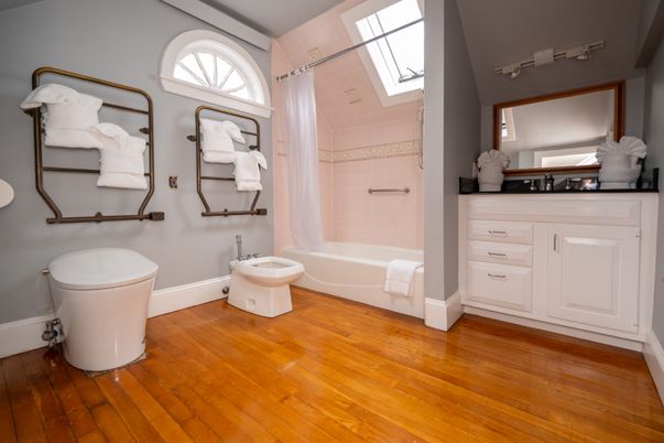 Bathroom, Interior, Wood Texture Flooring