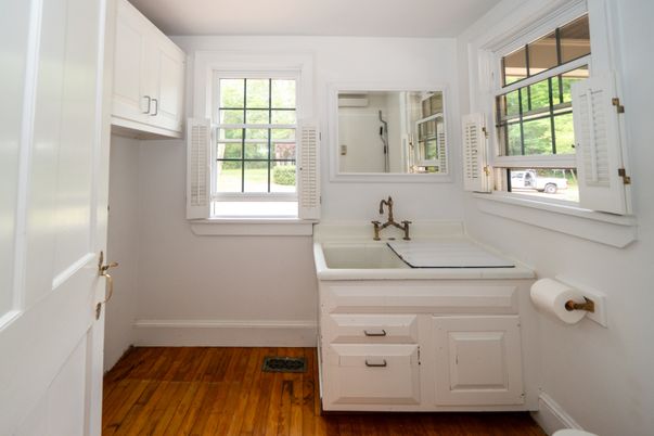 Bathroom, Interior, Wood Texture Flooring