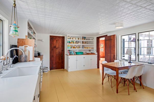 Dining room, Interior, Wood Texture Flooring