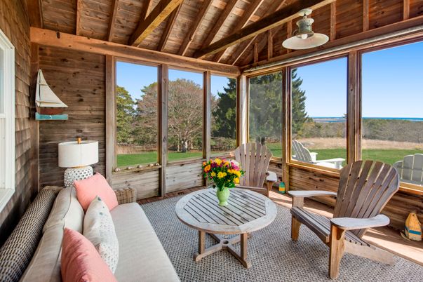 Interior, Living room, Sun Room, Water, Wooden Beams, Wooden Ceilings, Wooden Walls