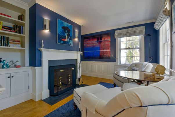 Fireplace, Interior, Wood Texture Flooring
