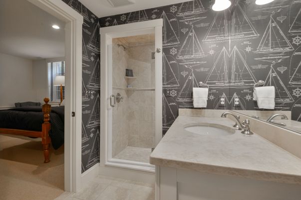 Bathroom, Interior, Recessed Lighting