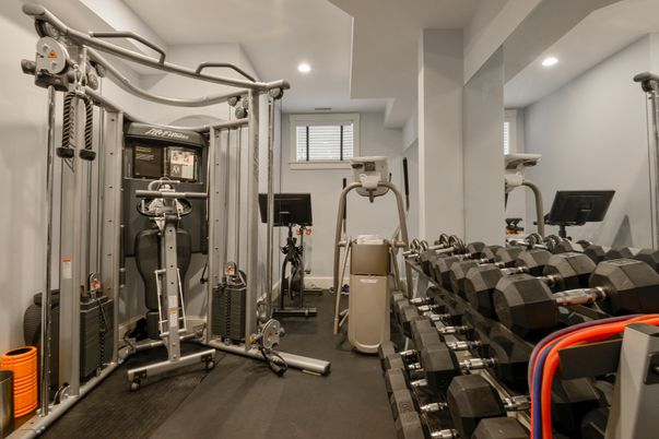 Fitness Equipment, Interior, Recessed Lighting