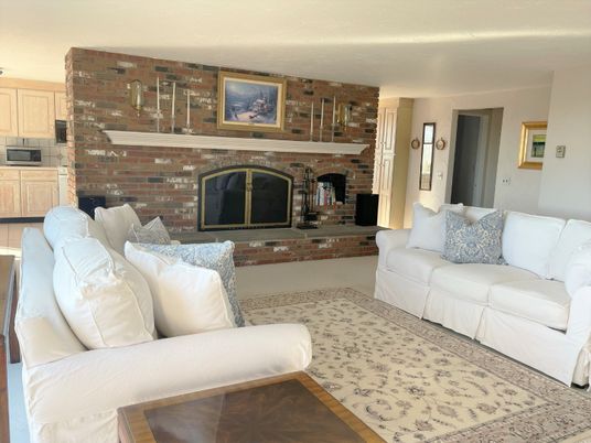 Fireplace, Interior, Living room, Stone Walls