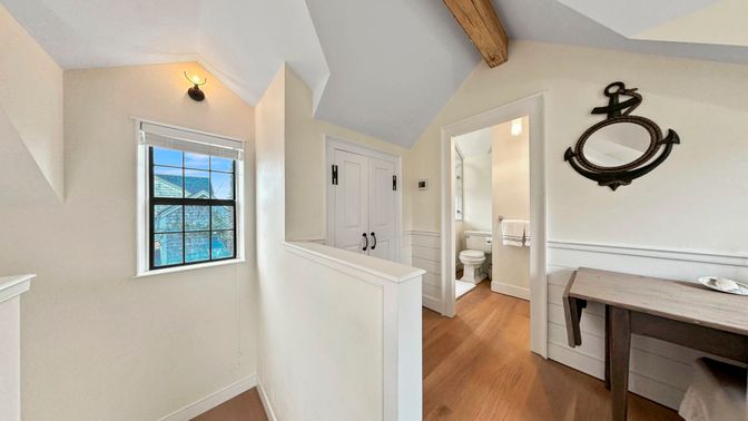 Bathroom, Interior, Wooden Beams, Wood Texture Flooring