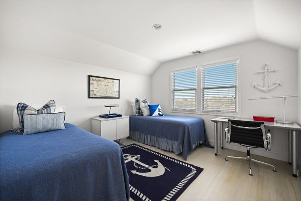 Bedroom, Home Office, Interior, Recessed Lighting, Wood Texture Flooring