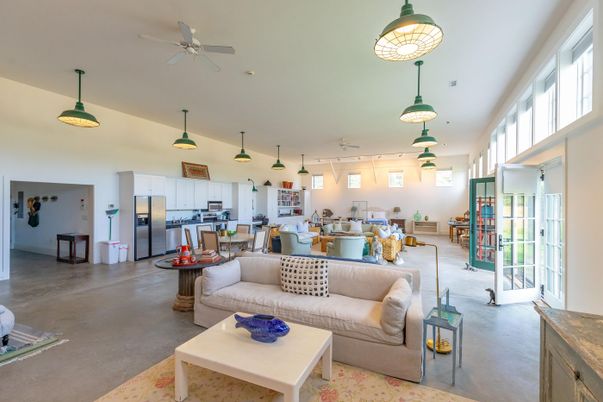 Dining room, Interior, Kitchen, Living room, Pendant Lights, Stainless Steel Appliances