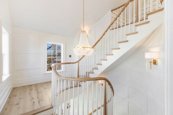 Chandelier, Interior, Wood Texture Flooring