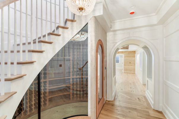 Chandelier, Interior, Wood Texture Flooring
