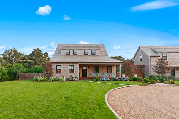 Exterior, Facade, Brick Facade, Cape Cod