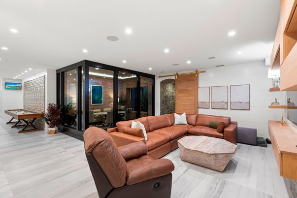 Interior, Living room, Recessed Lighting