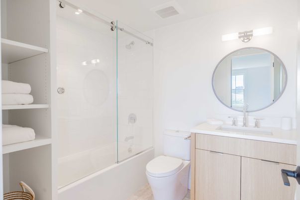 Bathroom, Glass Shower, Interior