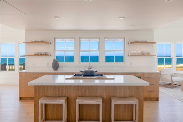 Interior, Kitchen, Recessed Lighting, Water, Wood Texture Flooring
