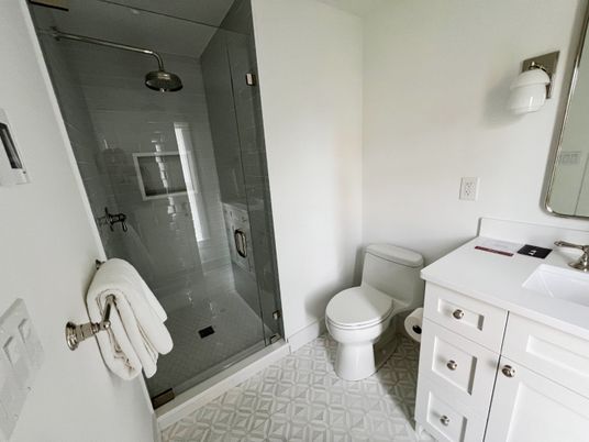 Bathroom, Glass Shower, Interior