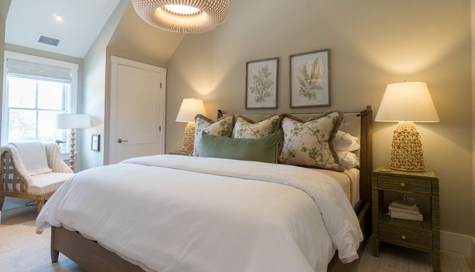 Bedroom, Interior, Recessed Lighting