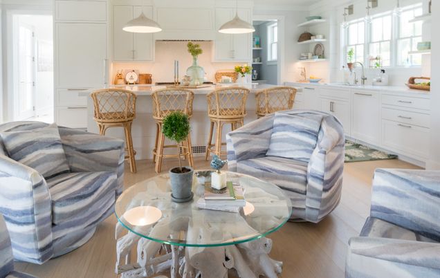 Dining room, Interior, Kitchen, Pendant Lights, Wood Texture Flooring