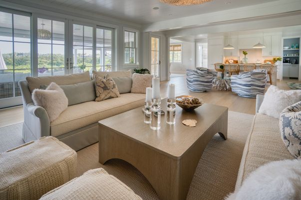Interior, Kitchen, Living room, Pendant Lights, Wood Texture Flooring