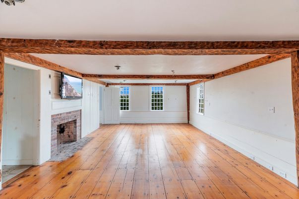 Empty room, Fireplace, Interior, Wood Texture Flooring