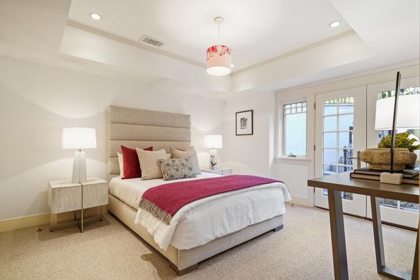 Bedroom, Interior, Pendant Lights, Recessed Lighting